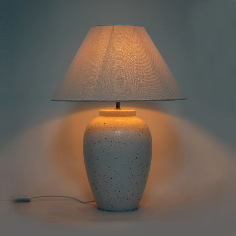 Nostalgická keramická ložnice stolní lampa