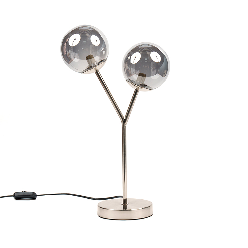 Saktorová stolní lampa s dvojitou hlavou