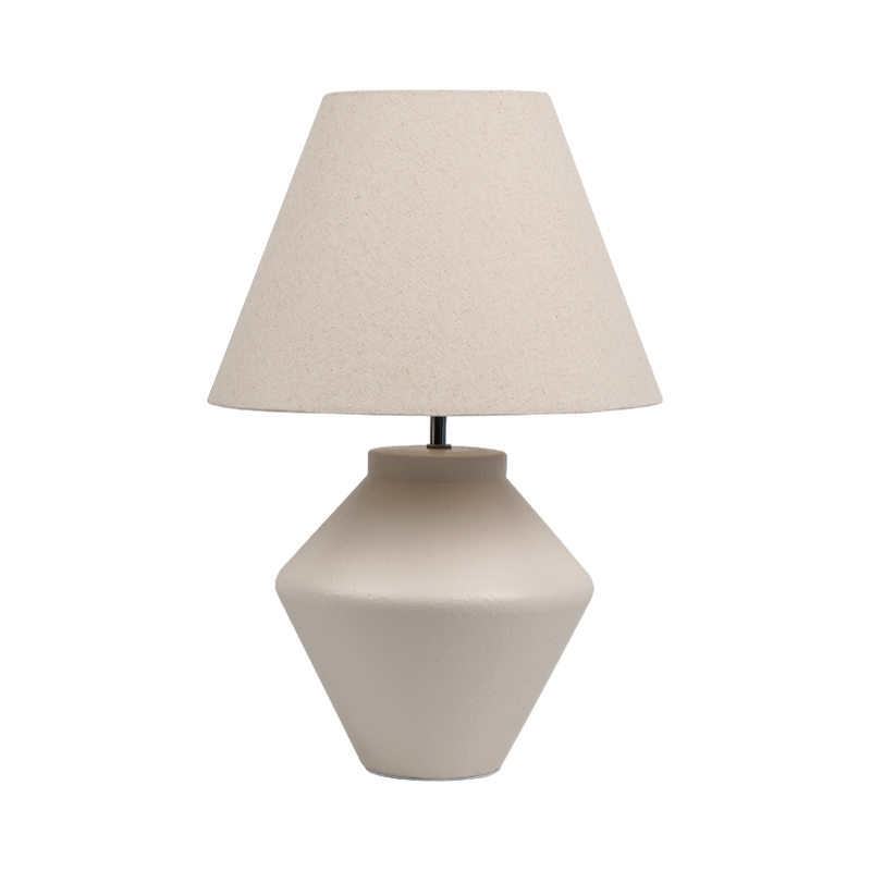 Geometrická keramická stolní lampa