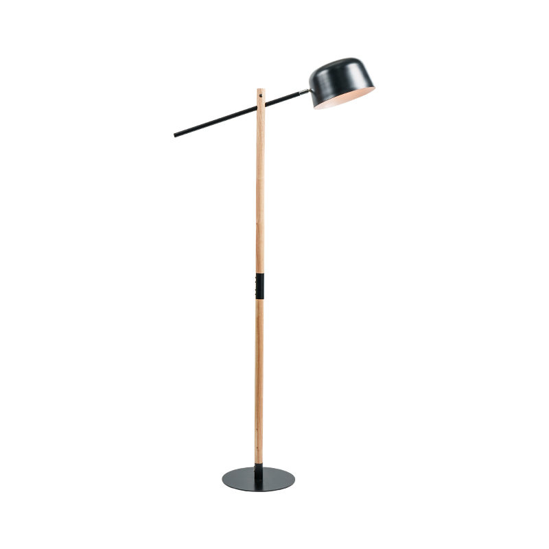 Skandinární lampa s pevným dřevem