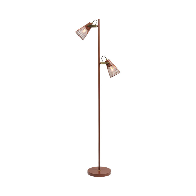 Průmyslový styl tepané železné kovové podlahové lampa