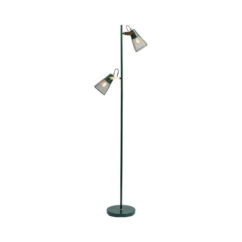Průmyslový styl tepané železné kovové podlahové lampa