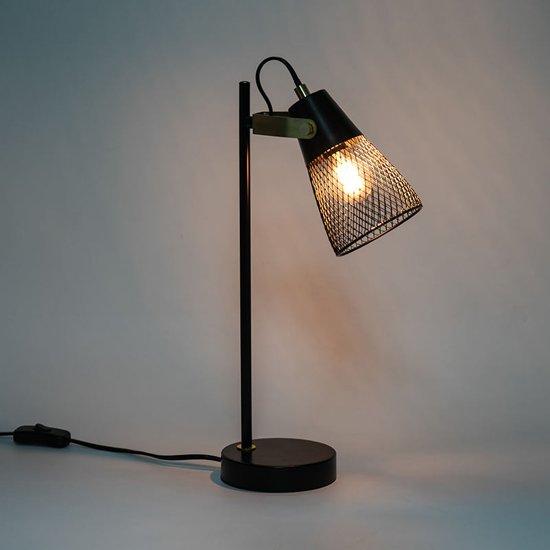 Hotel ložnice Metal Hollow Iron stolní lampa