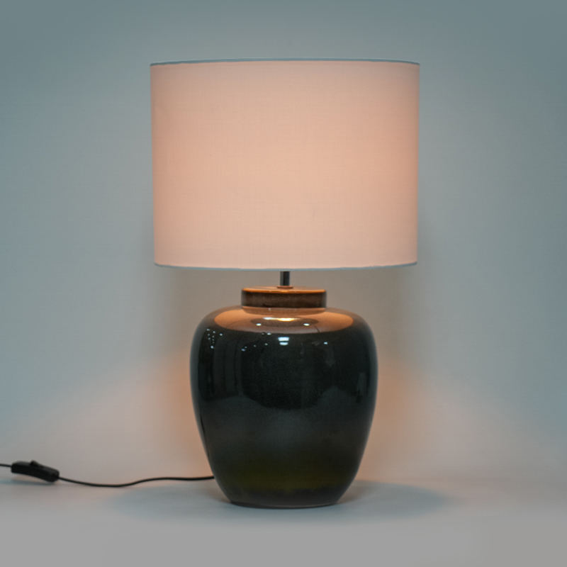 Gradient barevná keramická retro stolní lampa