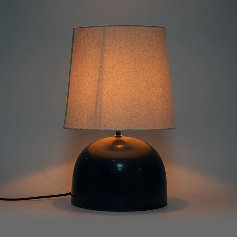 Velká jednoduchá kulatý spodní keramická stolní lampa