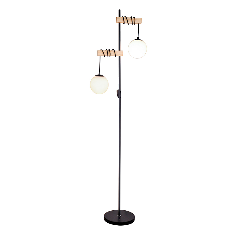 Dvojitý kuličkový kabel podlahová lampa