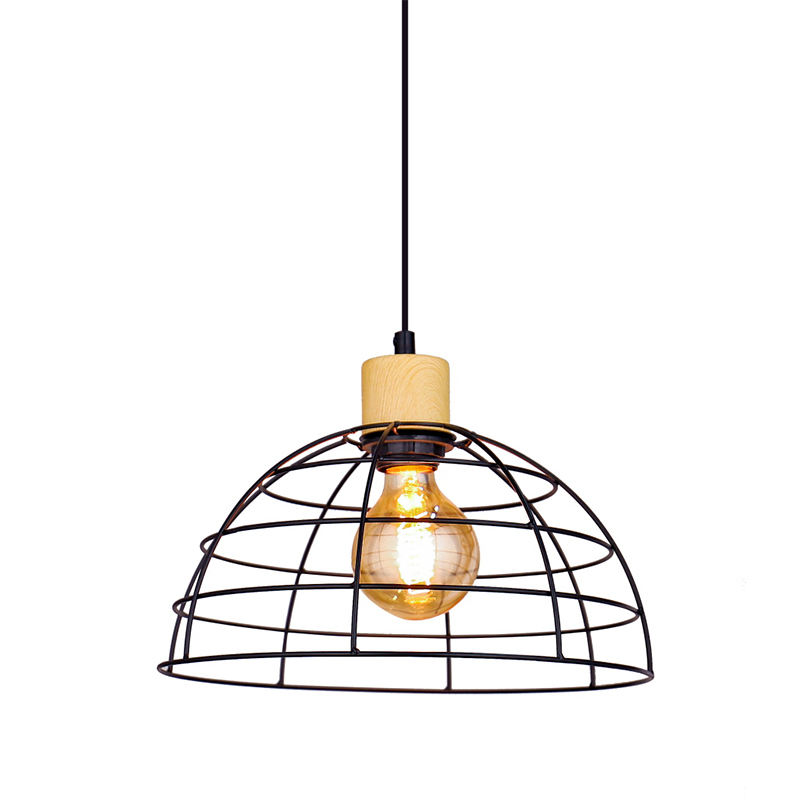 Průmyslový styl Half Cage Iron Chanderier